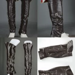 Assassin's Creed II Ezio Cosplay White Edition - Deluxe 36 Assassin's Creed II Ezio Cosplay White Edition - Deluxe -Game Costumes Shop image leg