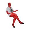 Red Spiderman Lycra Spandex Zentai Suit With White T-shirt -Game Costumes Shop image red spiderman lycra spandex zentai suit with white t shirt1